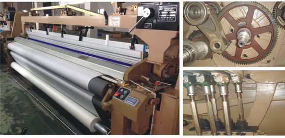 Double Nozzle Water Jet Power Loom With Crank / Cam / Dobby Shedding